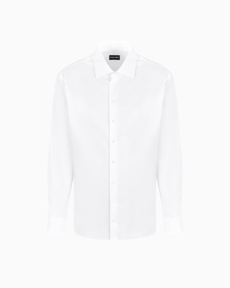 a|x armani exchange Regular-fit shirt in luxury cotton twill
