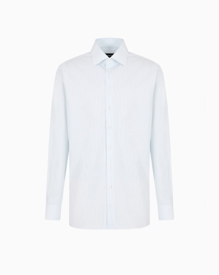 a|x armani exchange Regular-fit shirt in luxury striped cotton