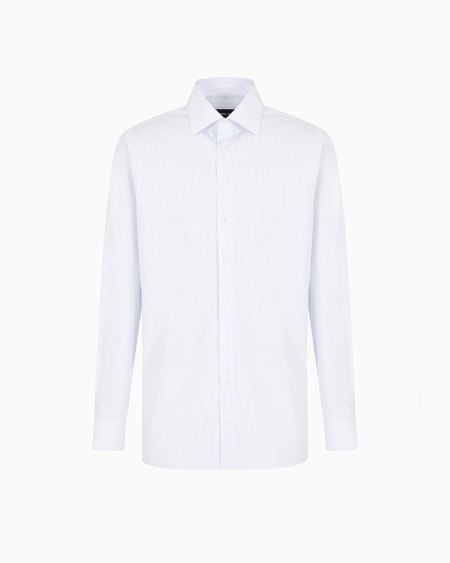a|x armani exchange Regular-fit shirt in luxury striped cotton