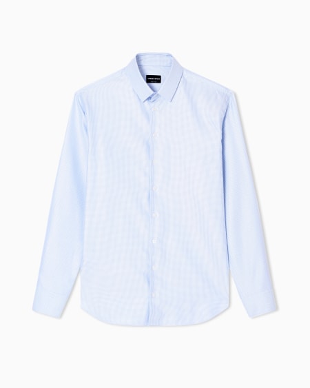 a|x armani exchange Regular-fit shirt made from micro-woven cotton