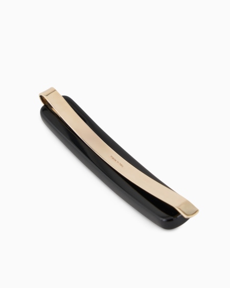 A|x Armani Exchange Resin Hair Clip With Signature Logo