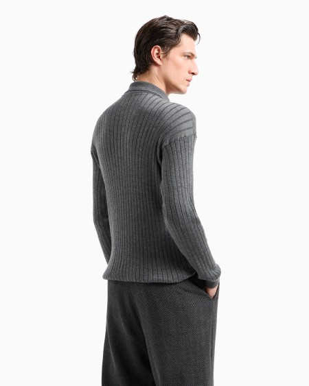 A|x Armani Exchange Ribbed Cashmere And Silk Jumper