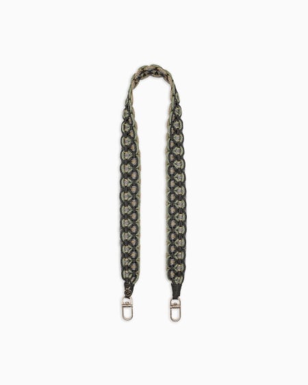 a|x armani exchange Rope shoulder strap with a woven motif