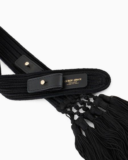 A|x Armani Exchange Sautage Shoulder Strap With Tassels