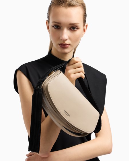A|x Armani Exchange Sautage Shoulder Strap With Tassels