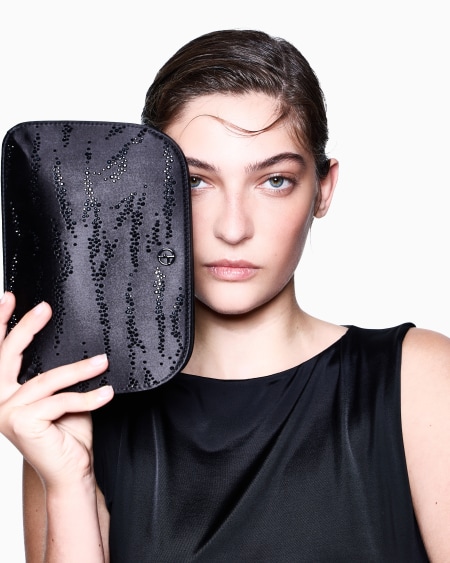 A|x Armani Exchange Shiny Long Viscose Jersey Long Dress