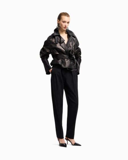 A|x Armani Exchange Shirt In Double-sided Silk Satin