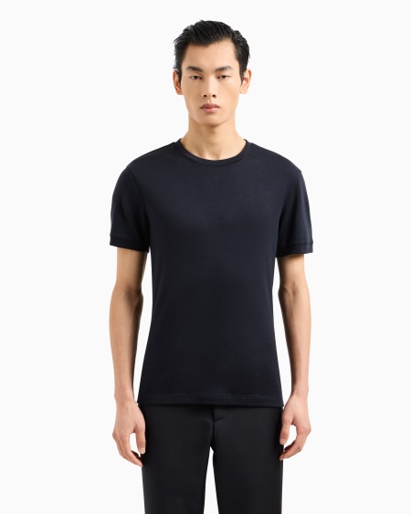 A|x Armani Exchange Short-sleeved Cashmere Icon Jumper