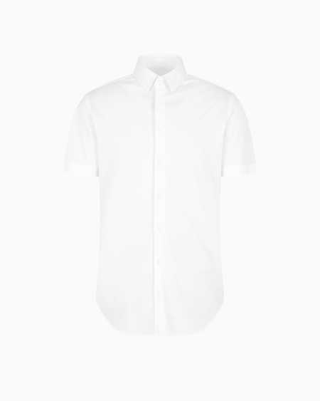 a|x armani exchange Short-sleeved cotton-jersey shirt