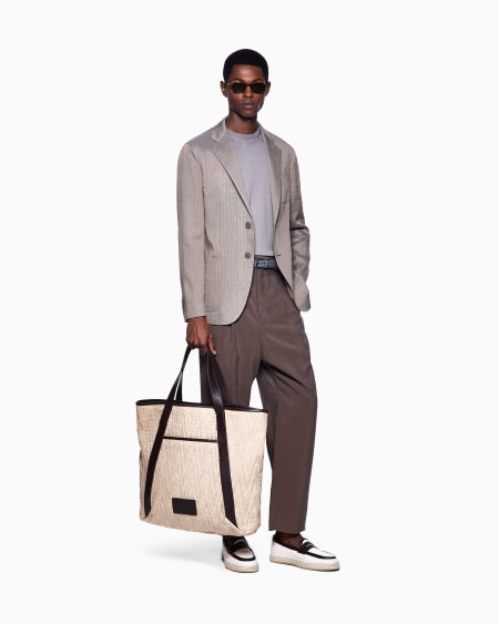 A|x Armani Exchange Short-sleeved Crew-neck Jumper In Silk And Cotton