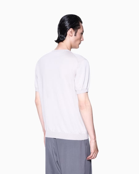 A|x Armani Exchange Short-sleeved Silk-cotton Jumper