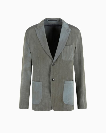 a|x armani exchange Single-breasted jacket in iridescent viscose