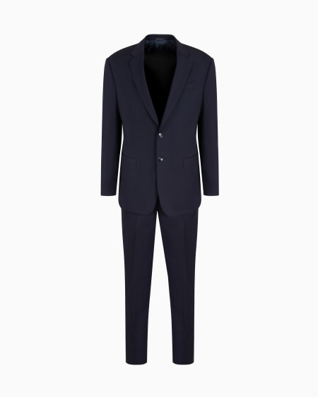 a|x armani exchange Single-breasted Soft line suit in virgin wool