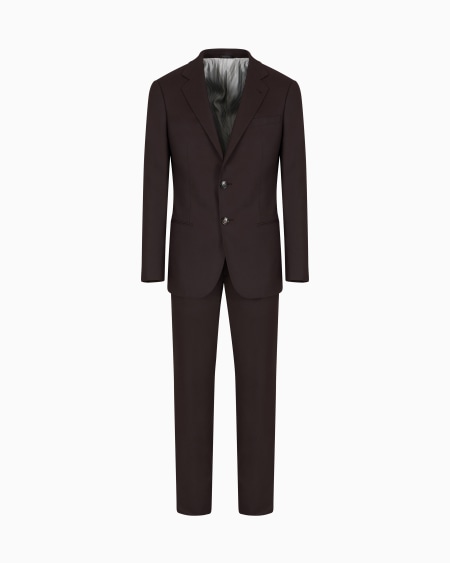 a|x armani exchange Single-breasted Soho line suit in virgin wool cloth