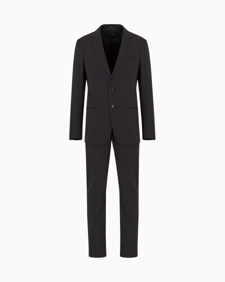 a|x armani exchange Single-breasted Soho line suit in virgin wool
