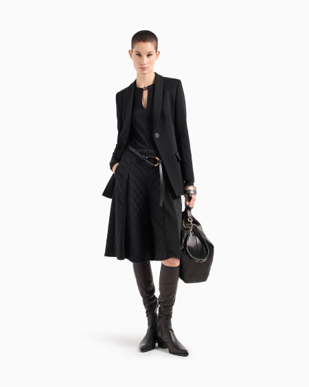 A|x Armani Exchange Single-breasted Virgin-wool Jacket