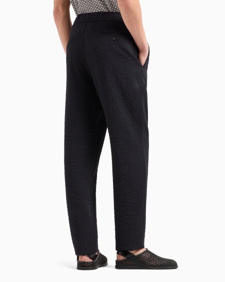 A|x Armani Exchange Single-pleat Stretch-wool Trousers