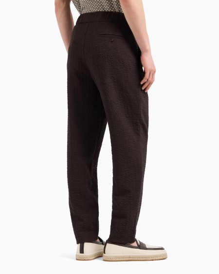 A|x Armani Exchange Single-pleat Stretch-wool Trousers