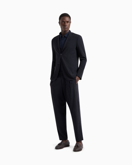 A|x Armani Exchange Slim-fit Cotton Seersucker Shirt With Zip