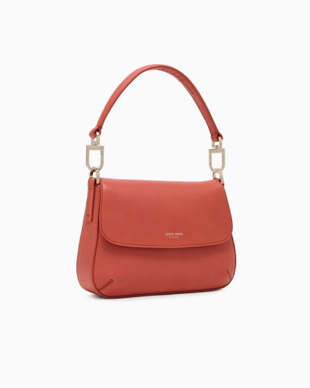 A|x Armani Exchange Small La Prima Soft Bag In Nappa Leather