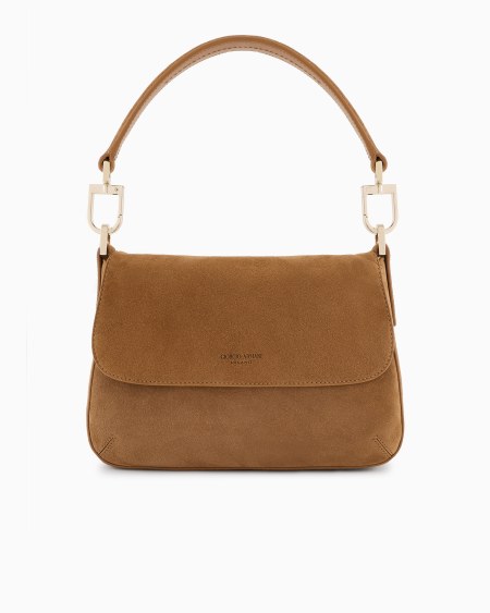 a|x armani exchange Small la Prima Soft suede handbag a|x armani exchange Small la Prima Soft suede handbag