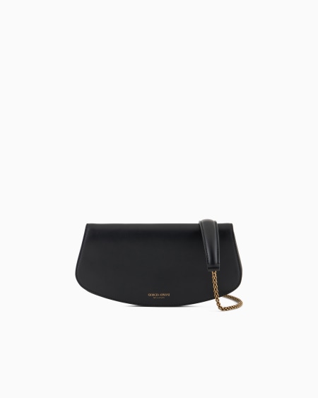a|x armani exchange Small leather shoulder clutch bag a|x armani exchange Small leather shoulder clutch bag