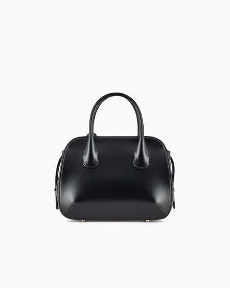 A|x Armani Exchange Small Palmellato-leather La Prima Boston Bag