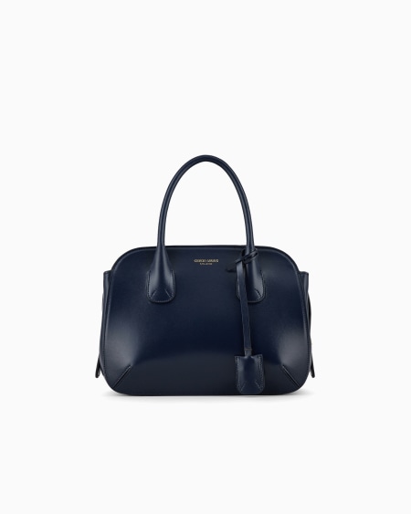 a|x armani exchange Small palmellato-leather la Prima Boston bag