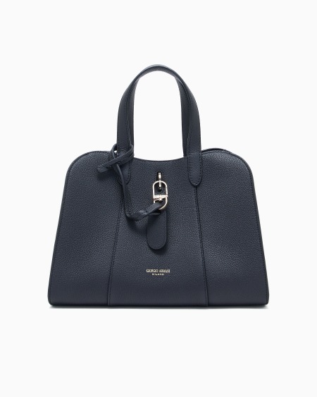 a|x armani exchange Small tote bag in pebbled leather