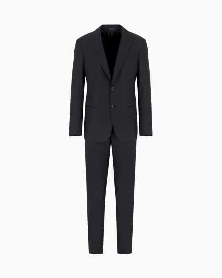 a|x armani exchange Soho line dress in wool and cashmere