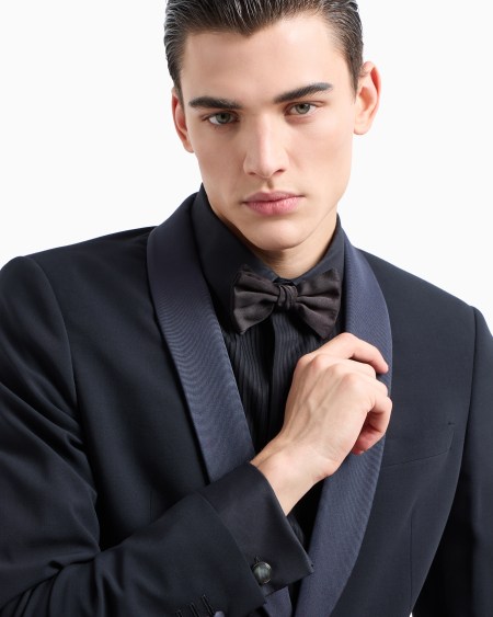 A|x Armani Exchange Sterling Silver And Mother Of Pearl Round Cufflinks