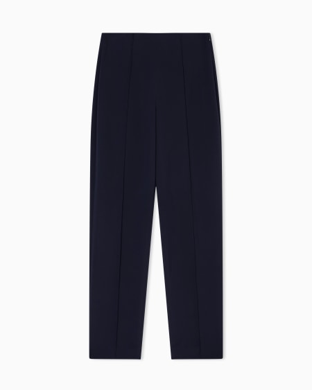 a|x armani exchange Straight-leg trousers in viscose cady