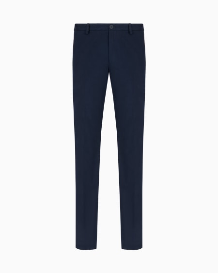 a|x armani exchange Stretch cashmere and cotton trousers