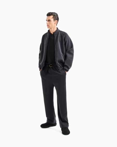 A|x Armani Exchange Stretch Cotton And Cupro Blouson