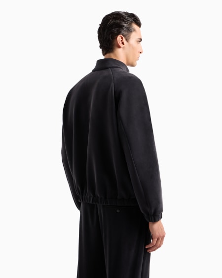 A|x Armani Exchange Stretch Cotton And Cupro Blouson