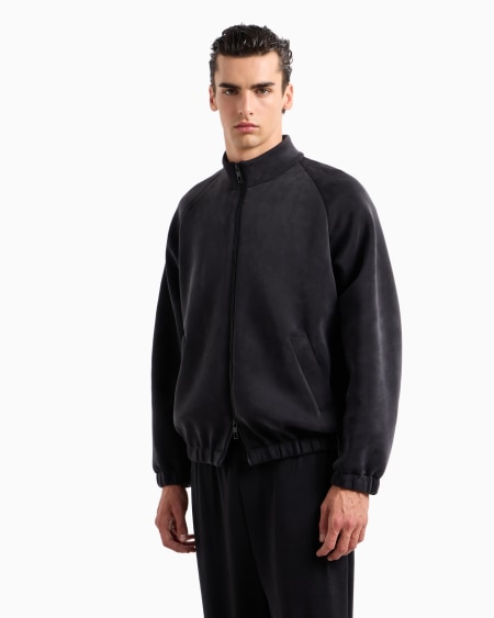 A|x Armani Exchange Stretch Cotton And Cupro Blouson