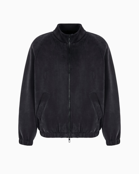 a|x armani exchange Stretch cotton and cupro blouson