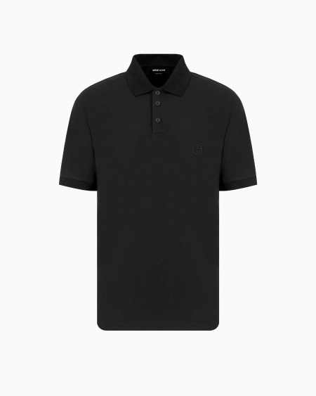 a|x armani exchange Stretch cotton piqué polo shirt