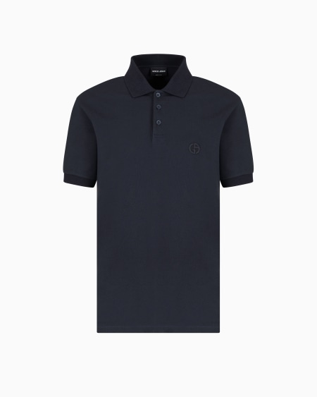 a|x armani exchange Stretch cotton piqué polo shirt