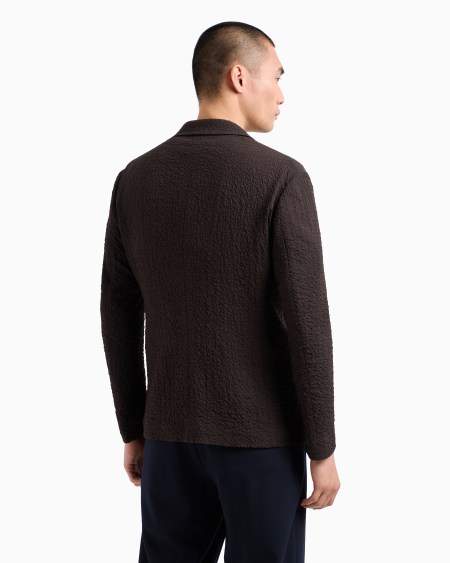 A|x Armani Exchange Stretch Virgin Wool Single-breasted Jacket