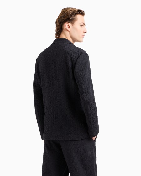 A|x Armani Exchange Stretch Virgin Wool Single-breasted Jacket