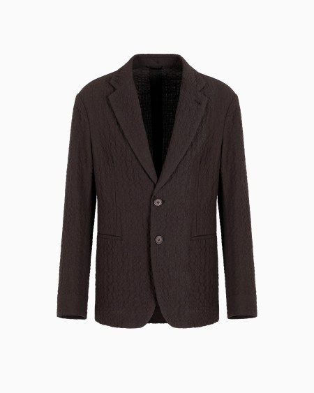 A|x Armani Exchange Stretch Virgin Wool Single-breasted Jacket