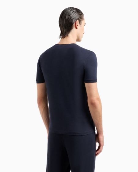 A|x Armani Exchange Stretch Viscose Jersey V-neck Icon T-shirt