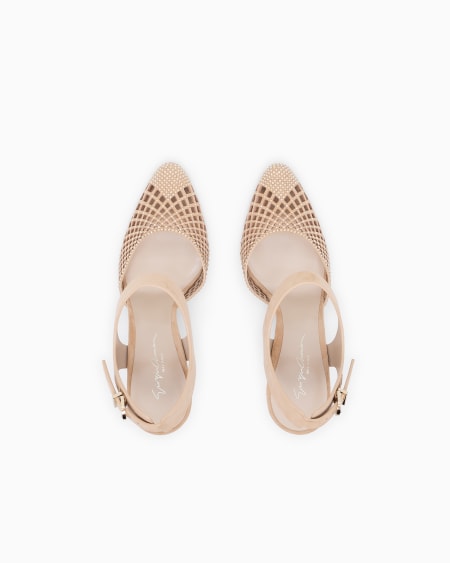 A|x Armani Exchange Suede And Rhinestone Court Shoes