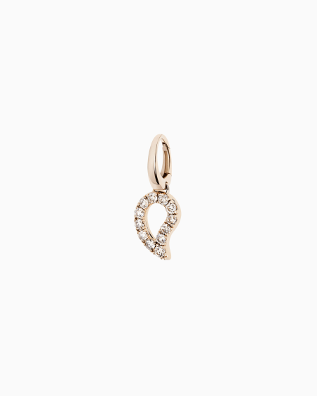 a|x armani exchange Tamara charm in 18k gold and diamonds