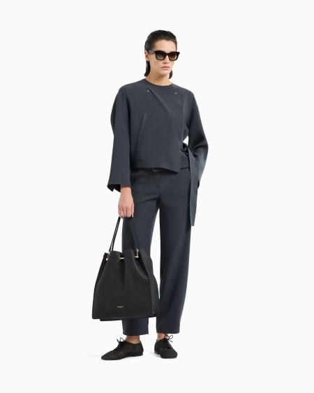 A|x Armani Exchange Technical-cady Straight Trousers