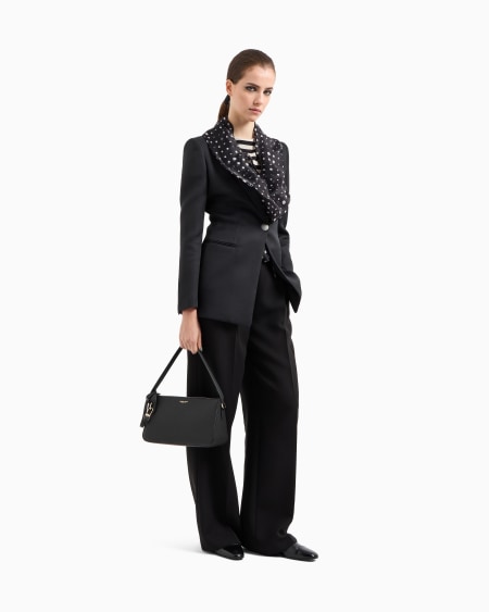 A|x Armani Exchange Technical Scuba Single-breasted Jacket