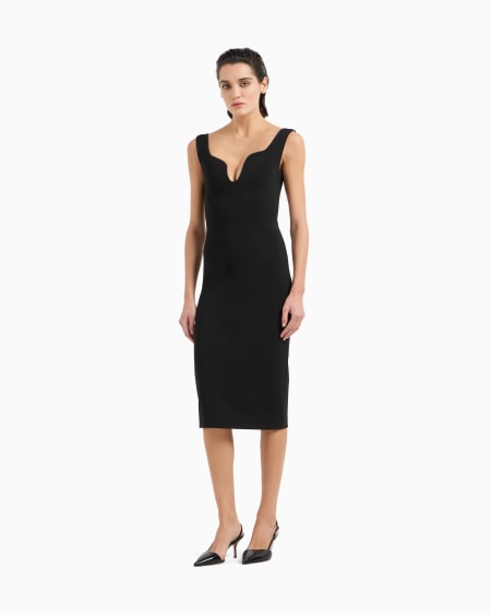 A|x Armani Exchange Technical Viscose-jersey Tube Dress