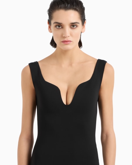 A|x Armani Exchange Technical Viscose-jersey Tube Dress