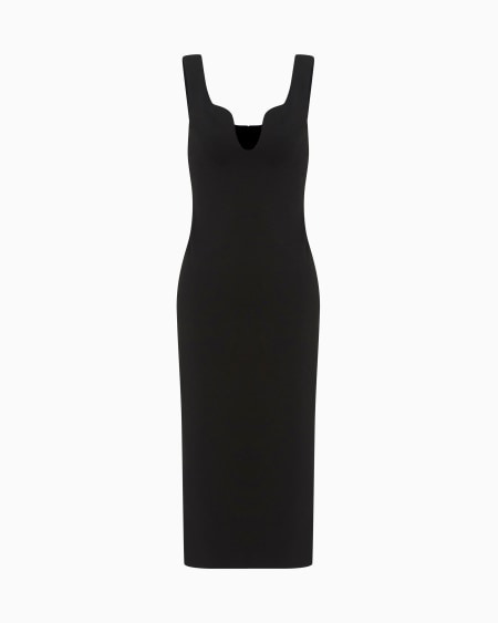 a|x armani exchange Technical viscose-jersey tube dress
